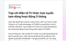 Zing News bị phạt 243,5 triệu đồng, dừng hoạt động 3 tháng