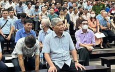Chủ tịch Tập đoàn Mường Thanh Lê Thanh Thản mặc áo kẻ ca rô tới tòa