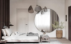 Vị trí đặt gương tạo điểm nhấn cho không gian nội thất