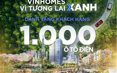 Vinhomes tặng 1.000 ôtô điện VinFast cho khách hàng