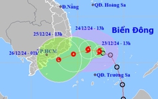 Bão số 10 hướng vào vùng biển Phú Yên đến Bà Rịa-Vũng Tàu