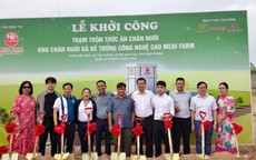 Khởi công Trạm trộn thức ăn chăn nuôi tại KCN gà đẻ trứng công nghệ cao Mebi Farm