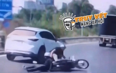 TP Thủ Đức: Ô tô tạt đầu xe máy trên đường Võ Chí Công