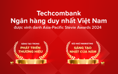 Techcombank đoạt 2 giải thưởng về đổi mới sáng tạo lĩnh vực thương hiệu và tiếp thị khu vực châu Á - Thái Bình Dương