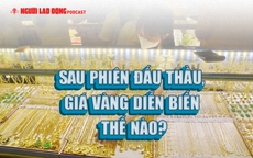 Sau phiên đấu thầu, giá vàng diễn biến thế nào?