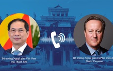 Bộ trưởng Bùi Thanh Sơn điện đàm với Ngoại trưởng Anh David Cameron