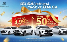 Hỗ trợ 50% lệ phí trước bạ khi mua xe Toyota trong tháng 8-2024