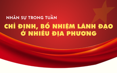 NHÂN SỰ TRONG TUẦN: Chỉ định, bổ nhiệm lãnh đạo ở nhiều địa phương