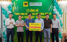 Công ty Phân bón Bình Điền và Báo Nông thôn Ngày nay trao sinh kế cho bà con vùng bão lũ ở Thanh Hóa