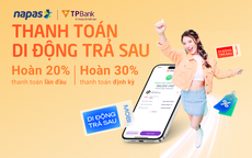 Hoàn tới 30% khi thanh toán hóa đơn điện thoại trả sau cùng NAPAS và TPBank