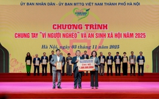 Tập đoàn BRG và Công ty trong hệ sinh thái ủng hộ 2 tỉ đồng cho "Quỹ Vì người nghèo" của Thủ đô