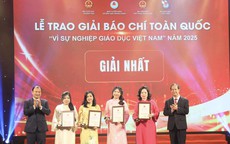 60 tác phẩm đoạt giải báo chí toàn quốc "Vì sự nghiệp Giáo dục Việt Nam"