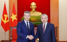 Tổng Bí thư Tô Lâm tiếp Bộ trưởng Bộ Chiến tranh Mỹ Pete Hegseth