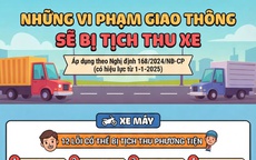 [Infographic] - Những lỗi vi phạm giao thông nào sẽ bị tịch thu xe?