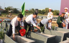 Tây Ninh tổ chức trọng thể lễ truy điệu và an táng hài cốt liệt sĩ hy sinh tại Campuchia