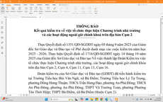 Công bố kết luận kiểm tra nhiều trường phổ thông ở TPHCM