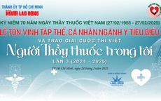 Tôn vinh tập thể, cá nhân ngành y và trao giải "Người Thầy thuốc trong tôi" lần 3