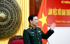 Đại tướng Phan Văn Giang làm việc với Tỉnh ủy Thanh Hóa