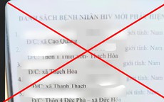 Xôn xao "danh sách người nhiễm HIV" ở Quảng Bình