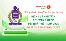 Chứng khoán Rồng Việt đạt giải “Dịch vụ Phân tích và Tư vấn đầu tư tốt nhất Việt Nam 2025”