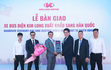 Xe bus điện thương hiệu Kim Long xuất khẩu sang Hàn Quốc