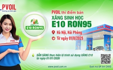 PVOIL thí điểm bán xăng sinh học E10 RON95