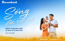 “Sống đời rực rỡ” với ưu đãi về bảo hiểm tại Sacombank