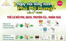 Đổi pin, sách cũ… nhận quà tại Ngày hội Sống Xanh Phú Mỹ Hưng 2025