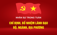 Infographic Nhân sự trong tuần: Chỉ định, bổ nhiệm lãnh đạo bộ, ngành, địa phương