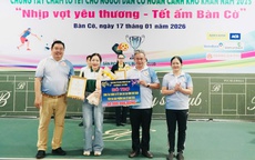 "Nhịp vợt yêu thương - Tết ấm Bàn Cờ" vận động hơn 420 triệu đồng