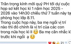 TPHCM: Xôn xao thông tin phụ huynh đua nhau đi họp sớm để giành chỗ ngồi học cho con