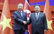 Tổng Bí thư Tô Lâm chúc mừng Tổng Bí thư, Chủ tịch Triều Tiên Kim Jong Un