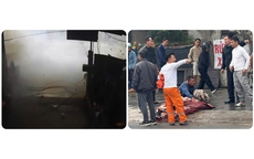 Nổ bình nén khí, 2 người thương vong