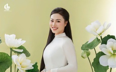 Hoa hậu Dạ Minh Châu khoe sắc trong tà áo dài