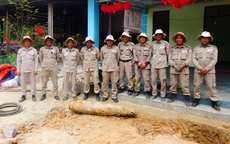 Phát hiện bom nặng hơn 226 kg chỉ cách móng nhà 40 cm ở Quảng Trị