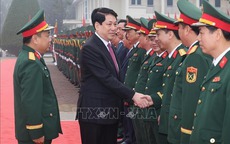 Chủ tịch nước Lương Cường thăm, chúc Tết Quân khu 2 và Sư đoàn 316