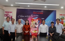 Lãnh đạo LĐLĐ TPHCM thăm, chúc Tết Báo Người Lao Động