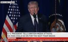 Tổng thống Donald Trump: Xung đột với Iran có thể kéo dài 4 tuần