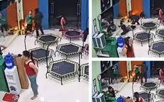 VIDEO: Bịt mặt xông vào phòng tập thể dục cướp dây chuyền của người phụ nữ