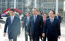 Những hình ảnh Tổng Bí thư Tô Lâm làm việc với Ban Chấp hành Đảng bộ TP Hải Phòng
