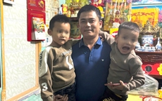 Đại uý công can nhảy xuống hồ cứu 2 bé trai khỏi đuối nước