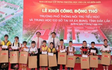Xây trường mới cho học sinh vùng biên