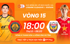 CLB Thanh Hóa quyết thắng vòng 15 V-League 2025-2026