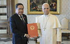 Chủ tịch Quốc hội Trần Thanh Mẫn tiếp kiến Giáo hoàng Leo XIV