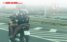 Xử phạt thiếu nữ phóng xe máy ngược chiều ở làn 100 km/giờ trên cao tốc