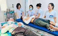 Dùng bình ga thui thịt chó, 2 người bỏng nặng