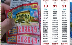 Chiều 9-4, xổ số miền Nam xác định nơi trúng 3 giải độc đắc của 3 đài 