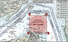 Cận cảnh tấm hải đồ “tử thần” ở eo biển Hormuz mà Iran vừa công bố