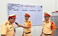 CSGT Tây Ninh kiểm tra cán bộ, chiến sĩ sử dụng rượu, bia trong ngày trực