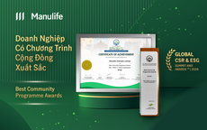 Manulife Việt Nam nhận giải thưởng quốc tế về hoạt động cộng đồng